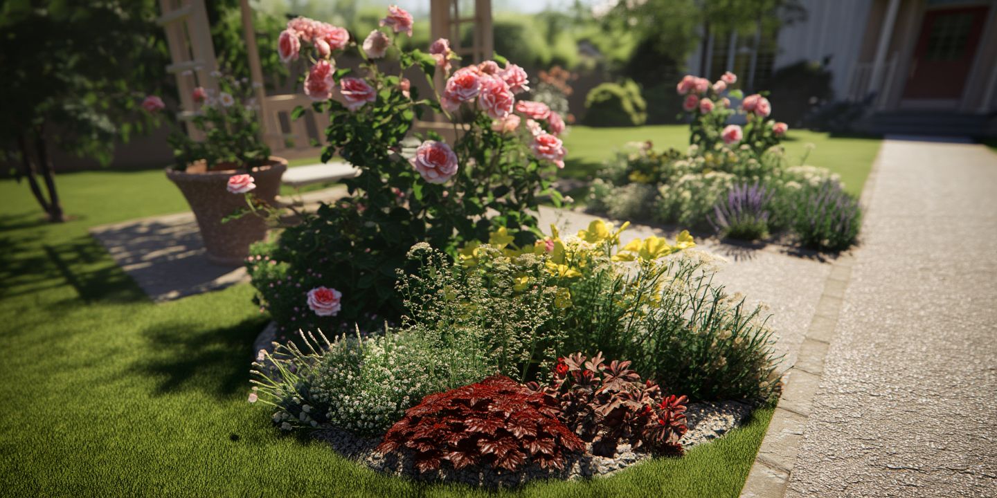 Викройка клумби Відень на агроволокні, сонячні місця, легка напівтінь