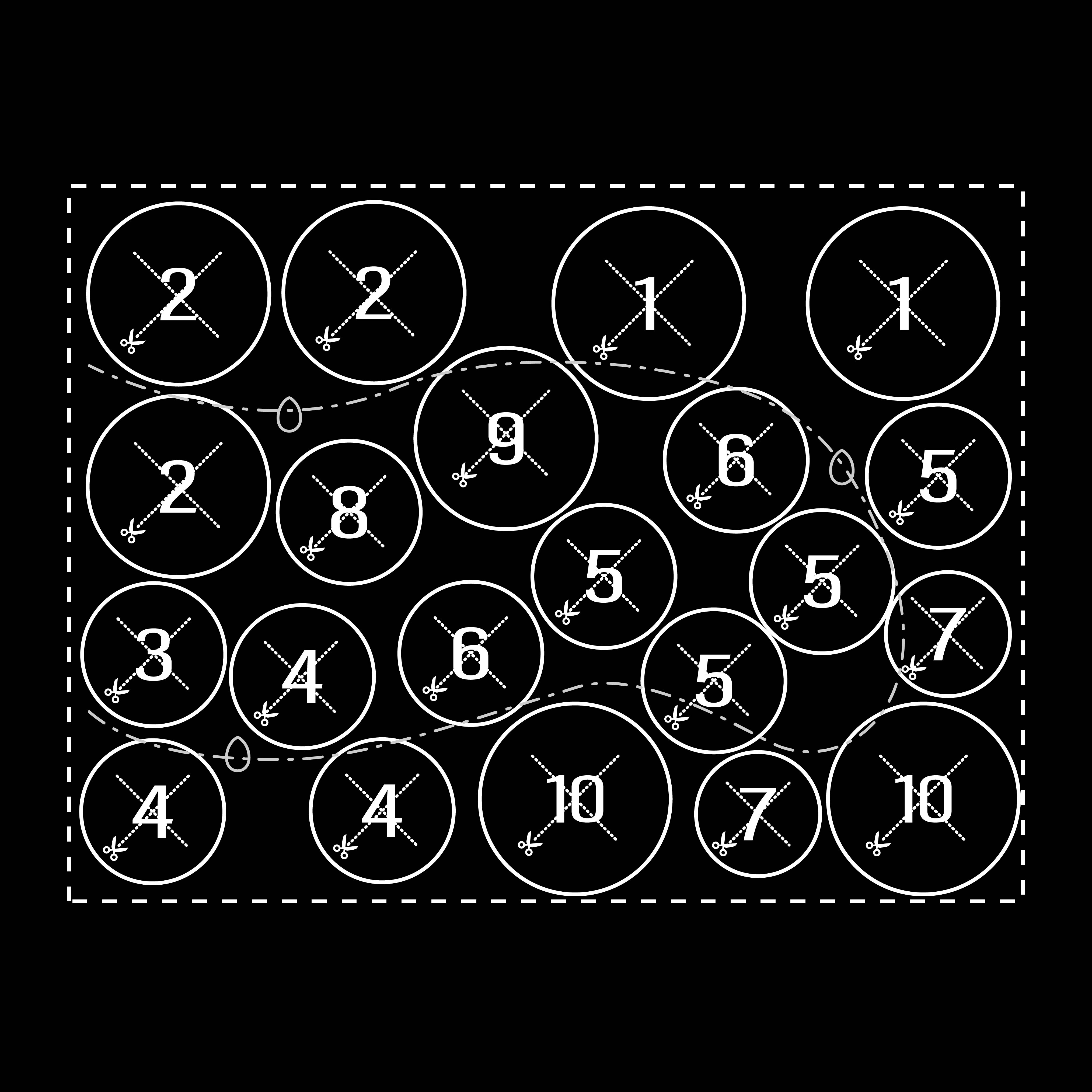 Викрійка клумби Кантрі на агроволокні, сонце