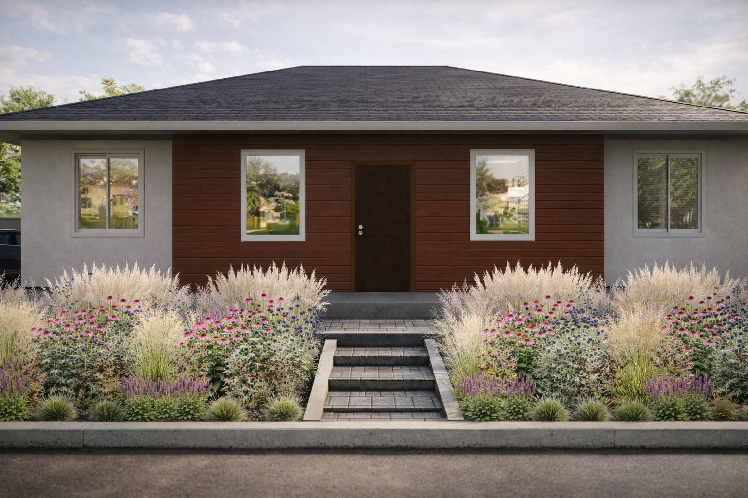 Викрійка клумби Кантрі на агроволокні, сонце