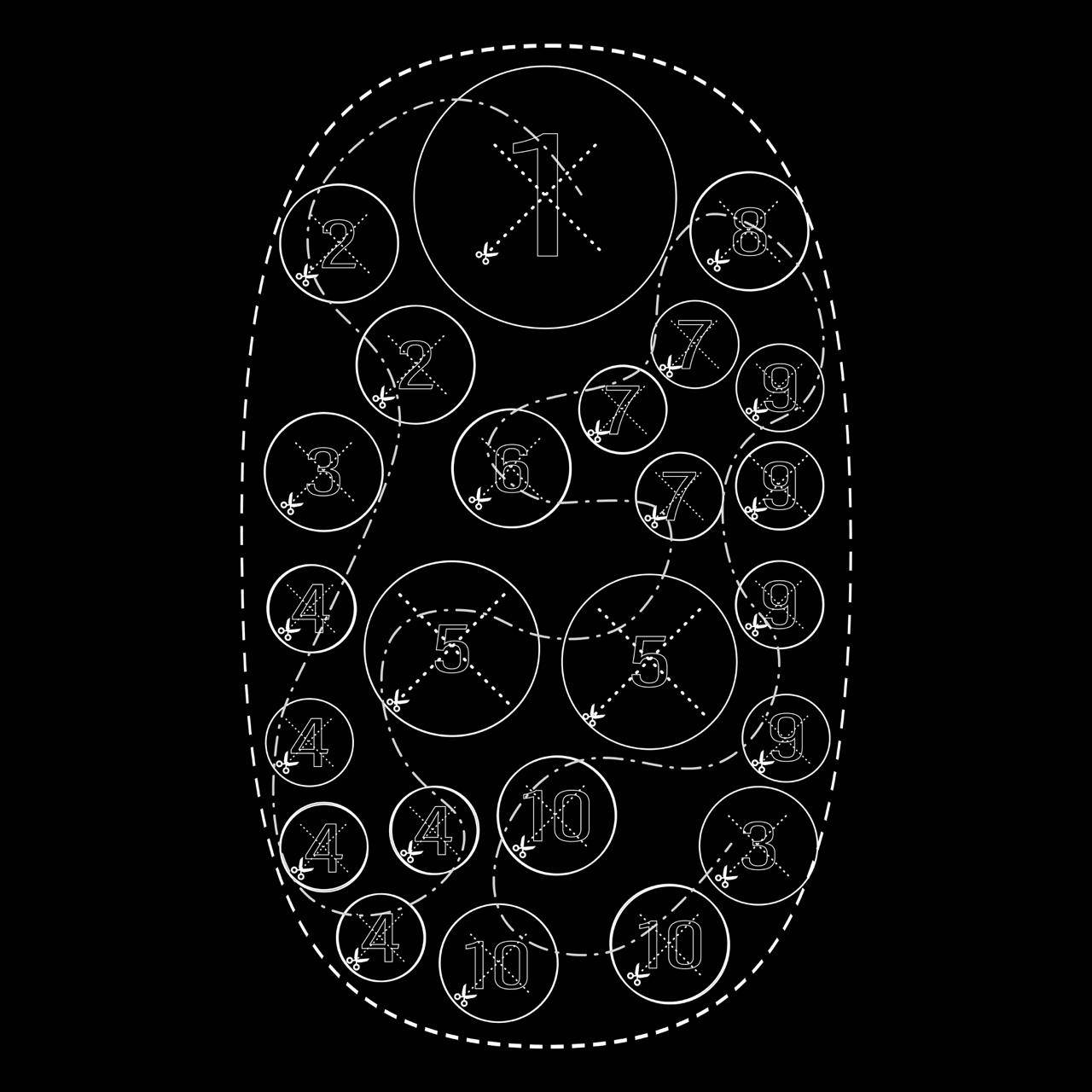 Викройка клумби Provence на агроволокні, напівтінь