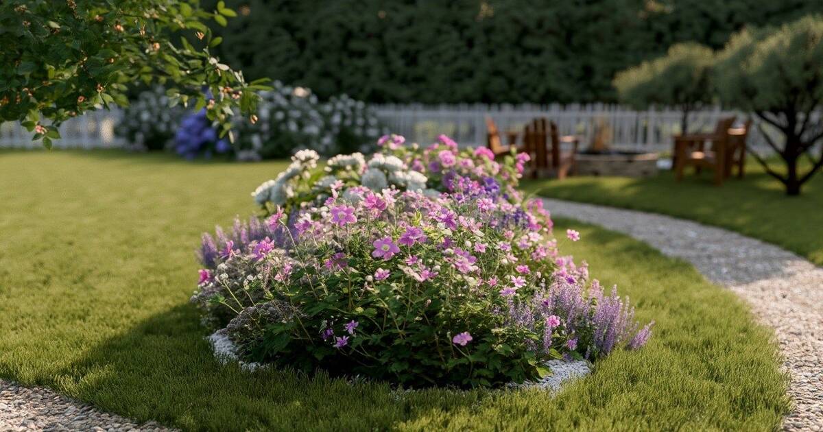 Клумбочка - готові схеми квітників на агроволокні